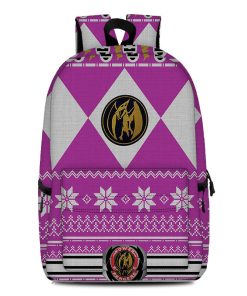 Gearhumans 3D Pink MIGHTY MORPHIN Power Ranger Custom Backpack