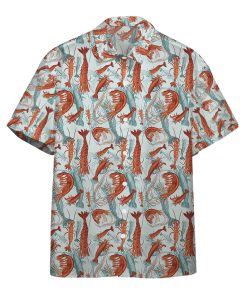Gearhumans 3D Shrimps Fan Custom Hawaii Shirt