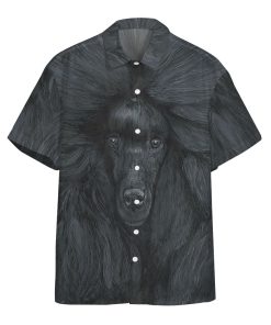 Gearhumans 3D Black Poodle Custom Short Sleeves Shirt