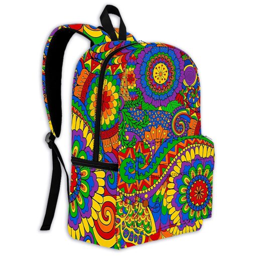 Gearhumans 3D Love And Peace Custom Backpack