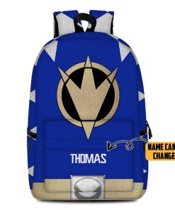 Gearhumans 3D Power Rangers Dino Thunder Blue Custom Name Backpack