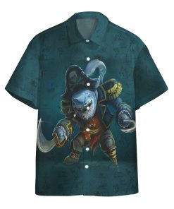 Gearhuman 3D Pirate Shark Custom Hawaii Shirt