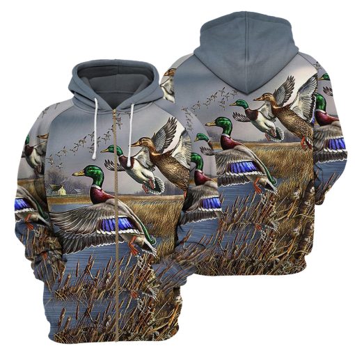 Gearhumans Duck Hunting - 3D All Over Printed Shirt - Image 4