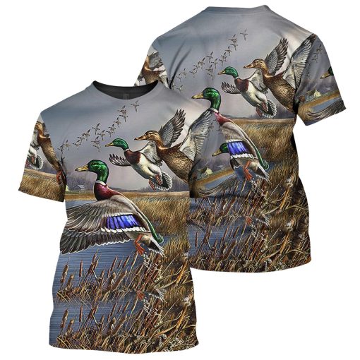 Gearhumans Duck Hunting - 3D All Over Printed Shirt - Image 3