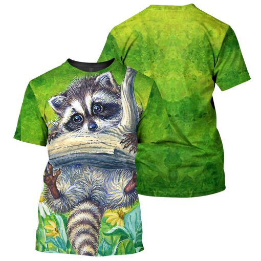 Gearhumans Raccoon - 3D All Over Printed Shirt