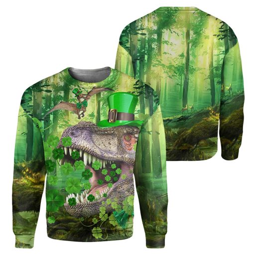 Gearhumans T rex Irish- 3D All Over Printed Shirt - Image 2