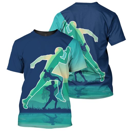 Gearhumans Man Running - 3D All Over Printed Shirt