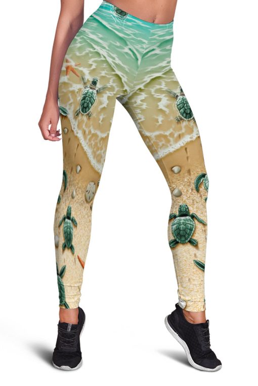 Gearhumans 3D Sea Turtle Full Print Leggings