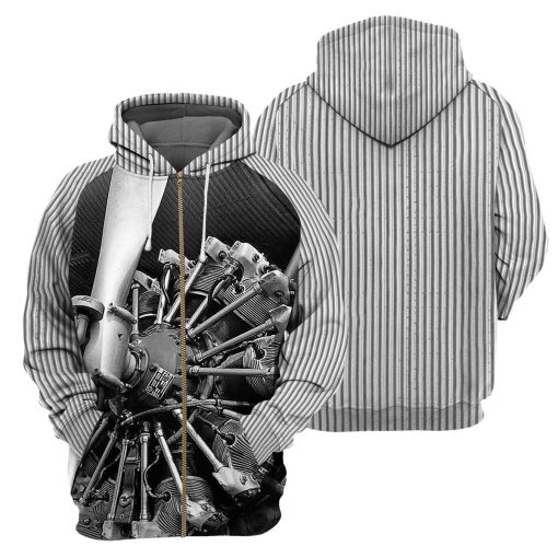 Gearhumans Aircraft Mechanic - 3D All Over Printed Shirt - Image 4