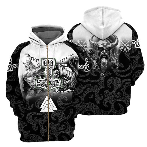 Gearhumans Forever We're One Viking - 3D All Over Printed Shirt - Image 4