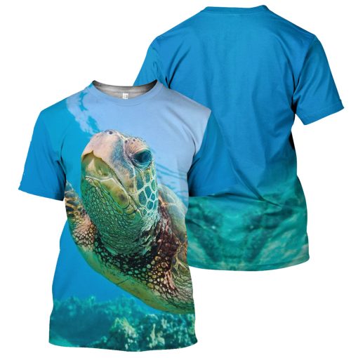 Gearhumans Sea Turtle - 3D All Over Printed Shirt - Image 3