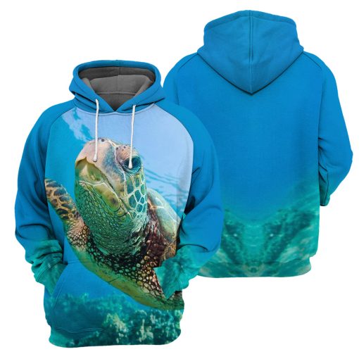 Gearhumans Sea Turtle - 3D All Over Printed Shirt