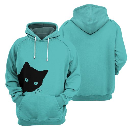 Gearhumans Sneaky Black Cat - 3D All Over Printed Shirt