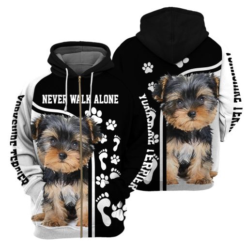Gearhumans Never Walk Alone Dog - 3D All Over Printed Shirt