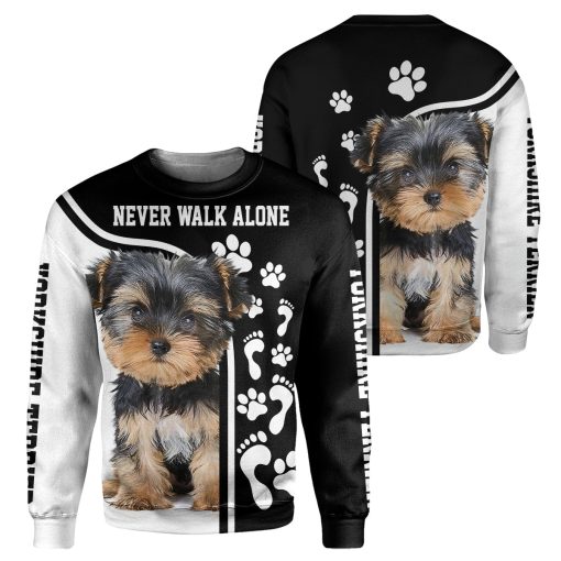Gearhumans Never Walk Alone Dog - 3D All Over Printed Shirt