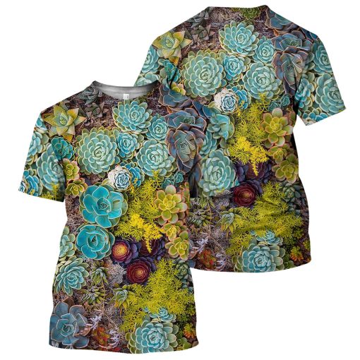Gearhumans Succulent - 3D All Over Printed Shirt