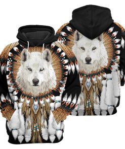Gearhumans Wolf Native American - 3D All Over Printed Shirt