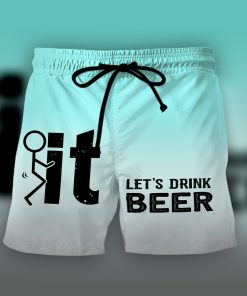 Gearhumans 3D Beer Beach Shorts