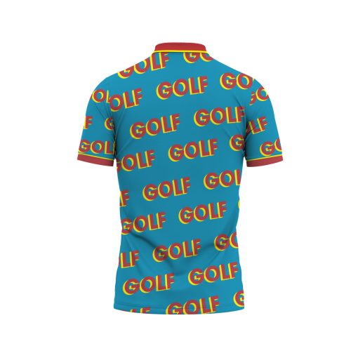 Gearhumans 3D Golf Pattern Custom Polo Shirt - Image 2