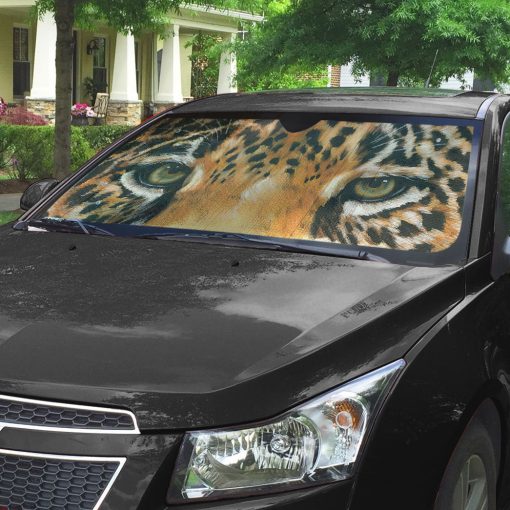 Gearhumans 3D Leopard Eyes Sunshade - Image 7