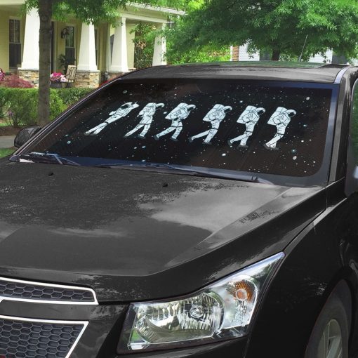 Gearhumans 3D Crotch Grab Moon Walk Astronaut Auto Sunshade - Image 7