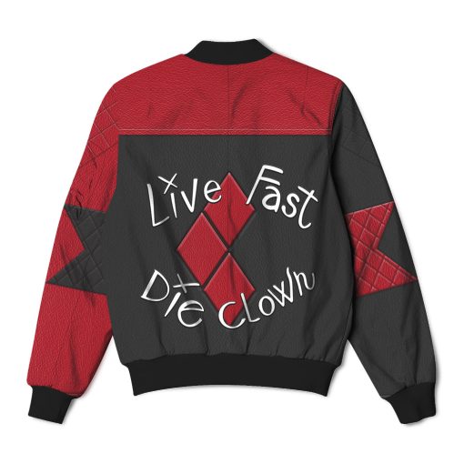 Gearhumans 3D The Suicide Squad Harley Quinn Custom Bomber Jacket - Image 2