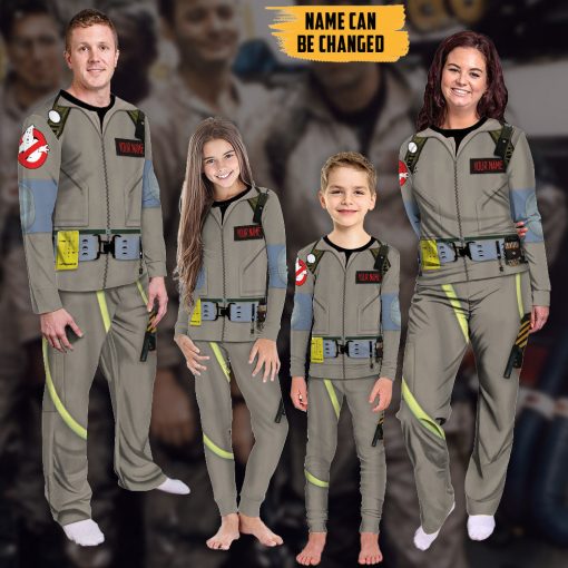Gearhumans 3D Ghostbuster 1984 Custom Name Family Pyjamas - Image 6