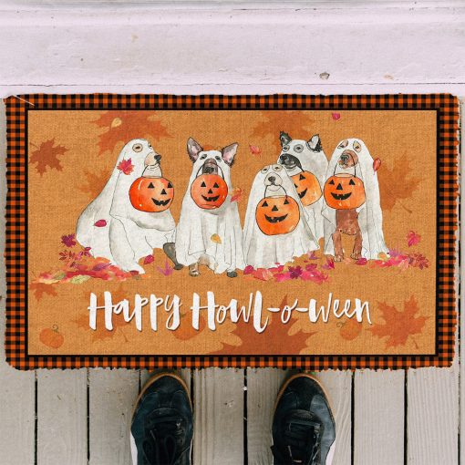 Gearhumans 3D Happy Howloween Spooky Dog Custom Doormat 4 Gearhumans 3D Happy Howloween Spooky Dog Custom Doormat - Image 3