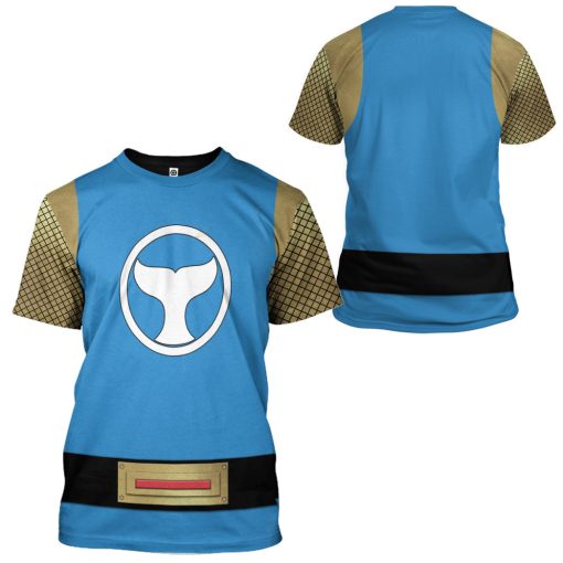 Gearhumans 3D The Blue Wind Rangers Ninja Storm Custom Tshirt Hoodie Apparel - Image 8