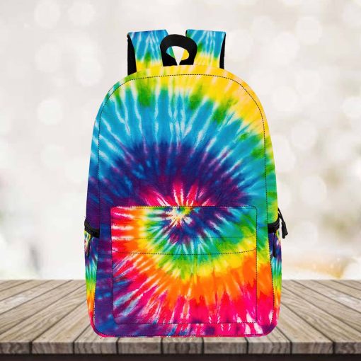 Gearhumans 3D Hippie Tie Dye Custom Backpack - Image 4