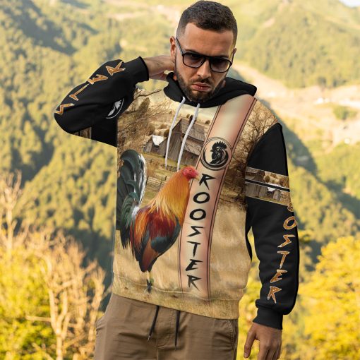 Gearhumans 3D Rooster Custom Tshirt Hoodie Apparel - Image 10