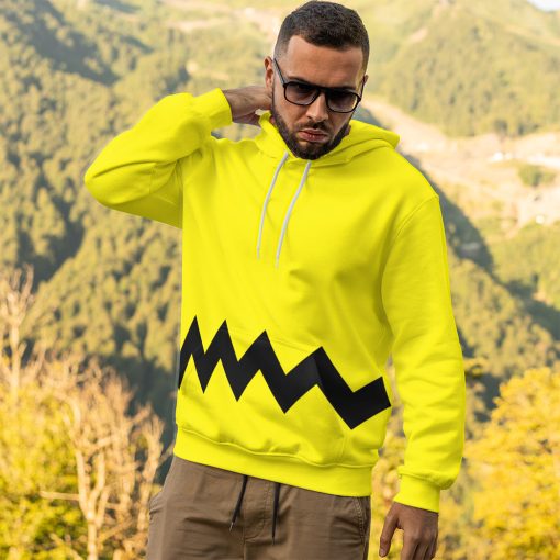 Gearhumans 3D PEANUTS Charlie Brown Custom Hoodie Tshirt Apparel