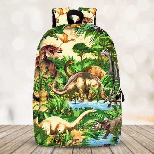 Gearhumans 3D Dinosaur World Custom Backpack - Image 4