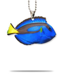 Gearhumans 3D Blue Tang Fish Custom Car Hanging