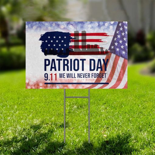 Gearhumans 3D We Will Never Forget Patriot Day Custom Yard Sign - Image 2