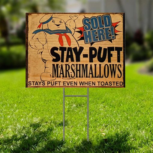 Gearhumans 3D Stay Puft Marshmallows Custom Yard Sign - Image 2