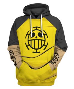 Gearhumans 3D One Piece Trafalgar DW ater Law  Custom Hoodie Tshirt Apparel