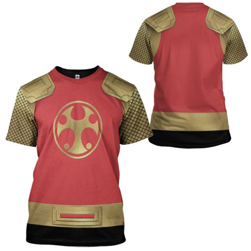 Gearhumans 3D The Crimson Thunder Rangers Ninja Storm Custom Tshirt Hoodie Apparel - Image 7
