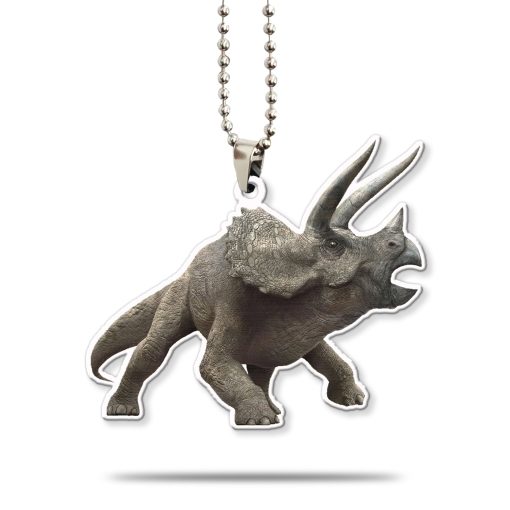 Gearhumans 3D Triceratops Dinosaur Custom Car Hanging