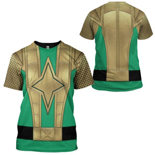 Gearhumans 3D Green Samurai Rangers Ninja Storm Custom Tshirt Hoodie Apparel