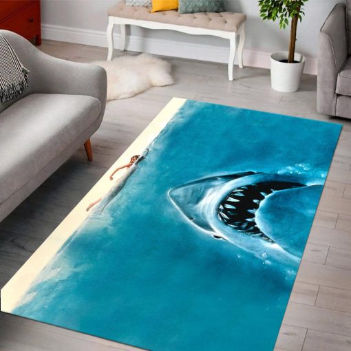 Gearhumans 3D Halloween Shark Custom Carpet - Image 3