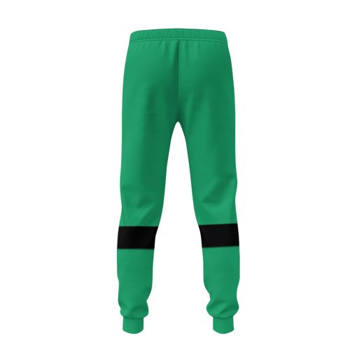 Gearhumans 3D Green Samurai Rangers Ninja Storm Custom Sweatpants - Image 2