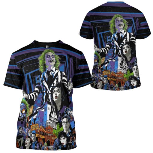 Gearhumans 3D Beetlejuice Time Custom Hoodie Tshirt Apparel - Image 7