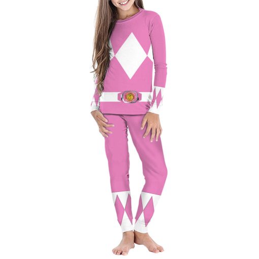 Gearhumans 3D Mighty Morphins Power Ranger Pink Custom Family Pajamas - Image 5