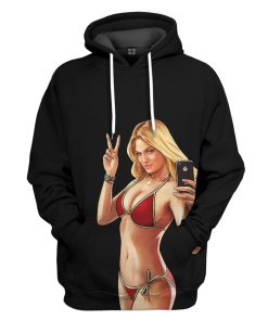 Gearhumans 3D GTA Mulher Custom Tshirt Hoodie Apparel