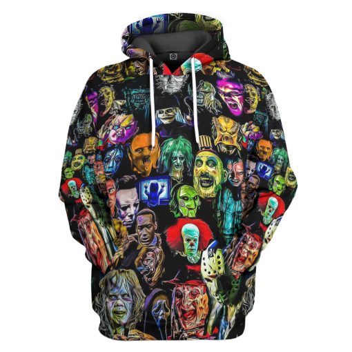 Gearhumans 3D Horror Collection Characters Custom Hoodie Tshirt Apparel