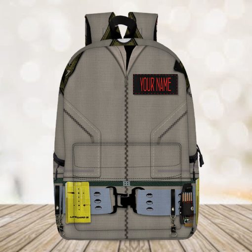 Gearhumans 3D Ghostbusters Custom Name Backpack