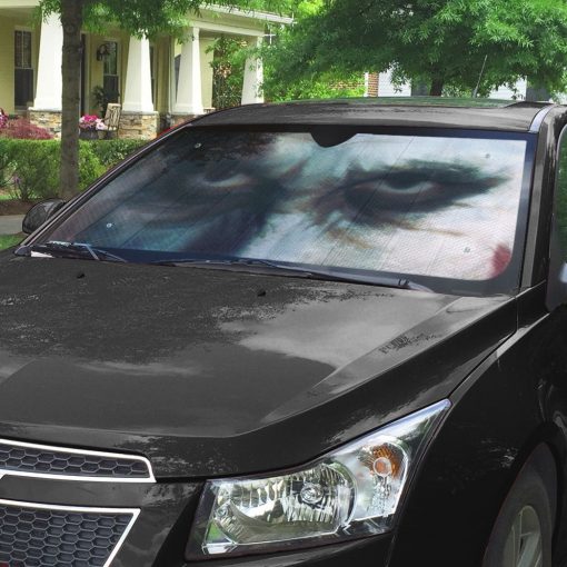 Gearhumans 3D I Am The Joker Custom Car Auto Sunshade - Image 4