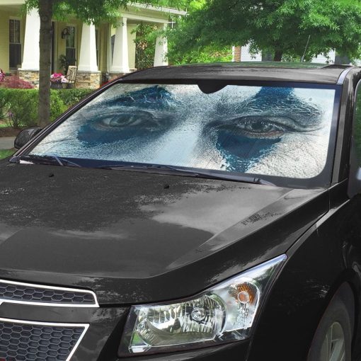 Gearhumans 3D Joker Face Paint Custom Car Auto Sunshade - Image 4