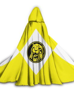 Gearhumans 3D Yellow Ranger Custom Hooded Cloak